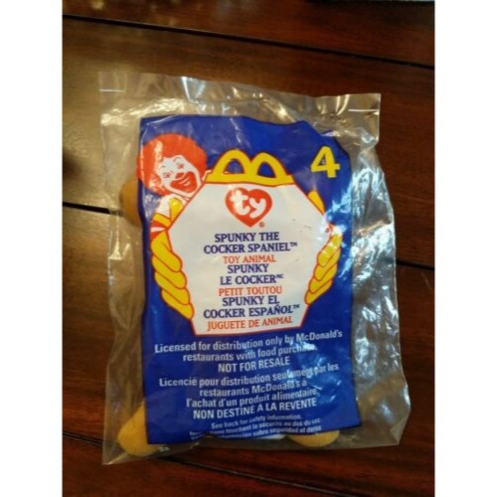 McDonald's Happy Meal Toy Ty Teeny Teenie Beanies Spunky The Cocker Spaniel